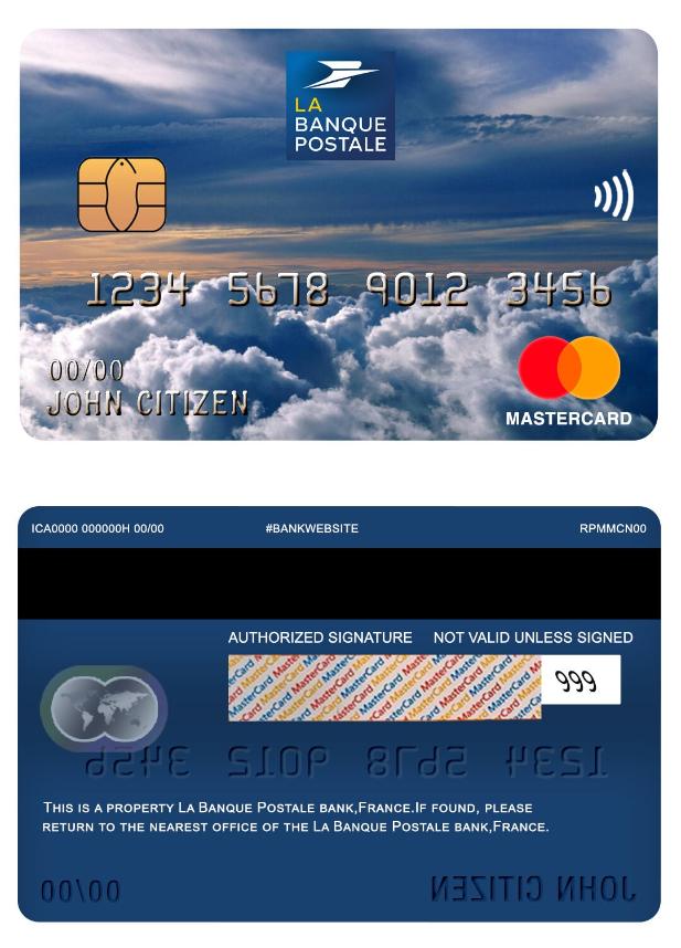 France la Banque Postale bank mastercard